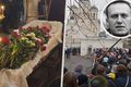 Ostře sledovaný pohřeb Navalného: Rakev je v zemi. &#039;Putin vrah!&#039; skanduje se a první zatčený   