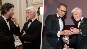 Pavel na cenách Global Citizen: Stubba ocenil jako lídra evropské bezpečnosti. Setkal se s Reevesem Pavel na cenách Global Citizen: Stubba ocenil jako lídra evropské bezpečnosti. Setkal se s Reevesem