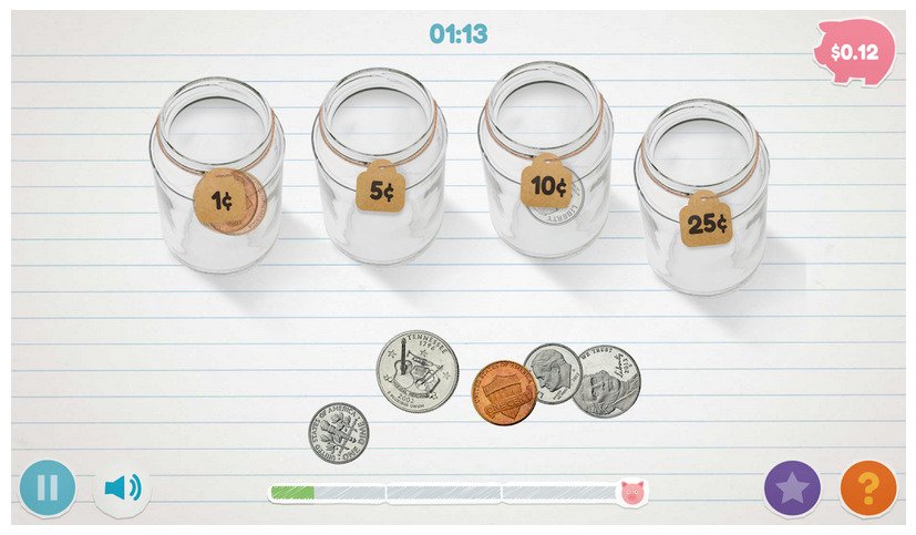Aplikace od Visy:  Peter Pig&#39;s Money Counter, učí finanční gramotnost i ty úplně nejmenší děti