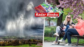 Na Česko znovu udeří bouřky a vichr, sledujte radar Blesku. Kde všude platí nová výstraha?