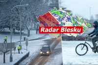 Sníh zkomplikoval dopravu v Česku, sledujte radar Blesku. Kde byly největší problémy?