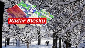Úder zimy v Česku: Orkán na Sněžce, tisíce lidí bez proudu a přijde náledí. Sledujte radar Blesku