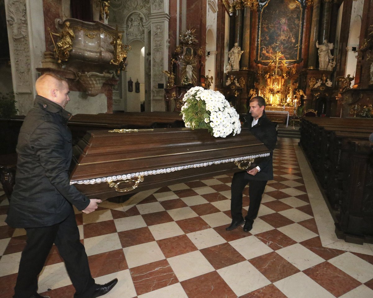 Pohřeb herce Pavla Landovského