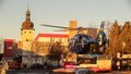Vrtulník na náměstí v Unhošti
