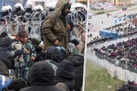 Migranti pod dohledem Bělorusů vyrazili na hranici. Poláci čekají útok, Brusel přitvrdil sankce