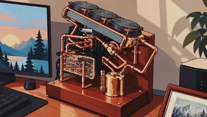 Poskládal si PC ve stylu steampunku. Unikátní počítač je plný trubek a dřeva Poskládal si PC ve stylu steampunku. Unikátní počítač je plný trubek a dřeva