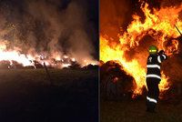 Dobrovolný hasič nechtěl do práce: Na Liberecku tak s kamarády zapaloval stohy
