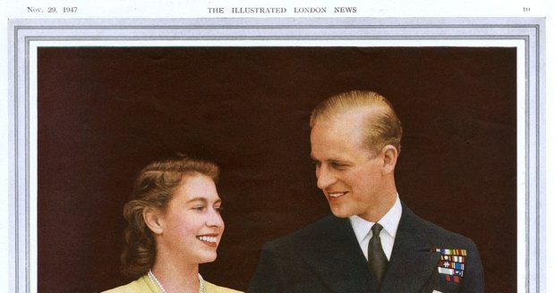 Princ Philip a Alžběta před svatbou