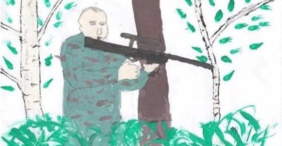 Takhle si ruské děti představují Putina: Teror spláchne do záchodu, mír zajistí pistolí