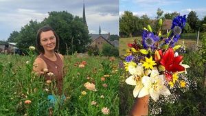 Ranní rosa i paprsky slunce a bez chemie: Martina váže raw kytice klidně v pět ráno