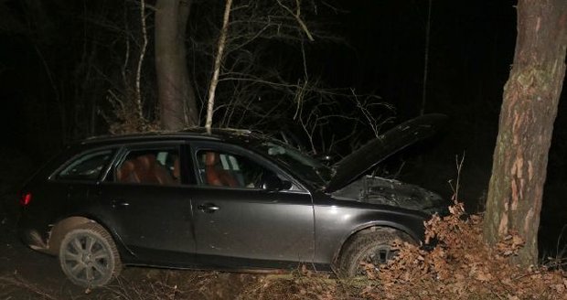 Řidič s kradeným autem ujížděl v Plzni policii a havaroval.