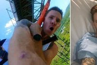 Rohan skončil po úrazu jako invalida: Na vozíčku teď skákal z 50 metrů bungee jumping!