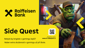 Rozjeď svoji profesionální praxi v gamingu. Side Quest od Raiffky ti dá šanci Rozjeď svoji profesionální praxi v gamingu. Side Quest od Raiffky ti dá šanci