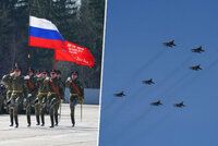 Jaderné zbraně i stíhačky ve formaci Z: Rusko nacvičovalo bujaré oslavy Dne vítězství