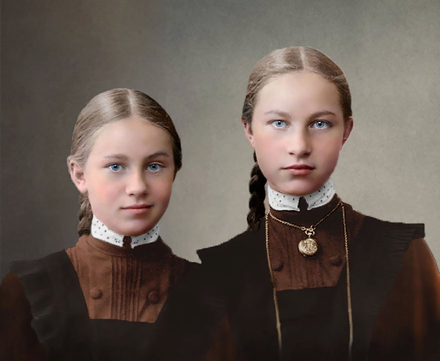 Dívky z nejmenovaného ruského gymnázia, začátek 20. století.