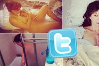 Matka tweetovala živě při porodu až do narození syna: K**va, to bolelo!