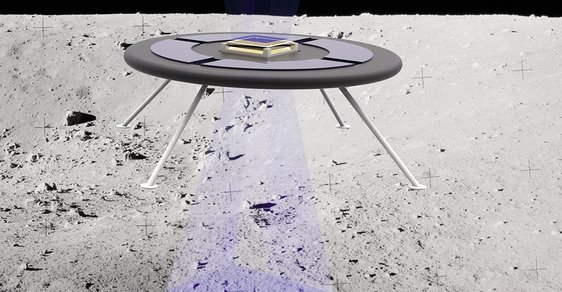 Elektrické vznášedlo pro asteroidy a Měsíc připomíná létající talíř ze sci-fi
