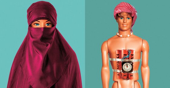 Nové hračky  pro muslimské děti, jak si je představuje výtvarník Reflexu  Jan Ignác Říha