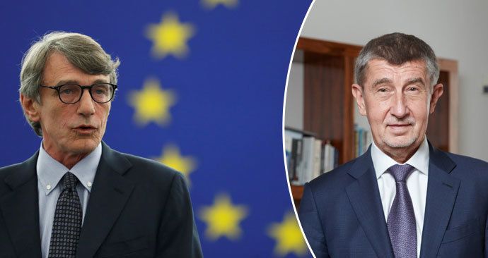 Šéf EP Sassoli v dopise Babišovi odmítl, že by se europoslanci rezolucí vměšovali do záležitostí ČR