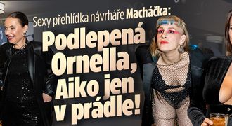 Sexy přehlídka návrháře Macháčka: Podlepená Ornella, Aiko jen v prádle!