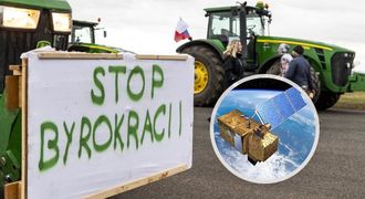 Skrytý důvod protestů. Zemědělce v Česku hlídají satelity, systém se utrhl ze řetězu