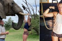 Namakaná majitelka fitness centra cvičila slonovi na klech: Lidé se zlobí, cvičitelka se hájí!