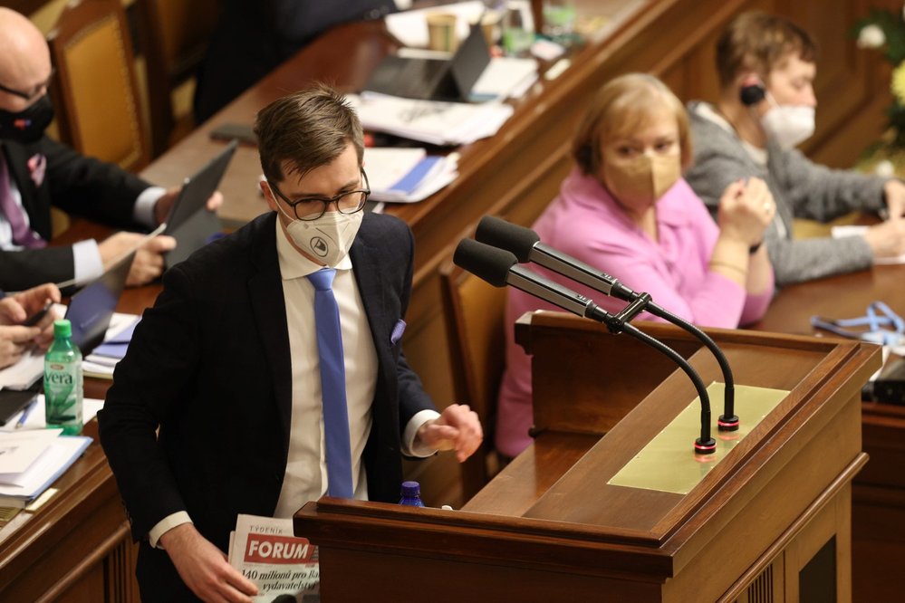 Sněmovna hlasuje o důvěře: Poslanec Jakub Michálek (Piráti) (12.1.2022)