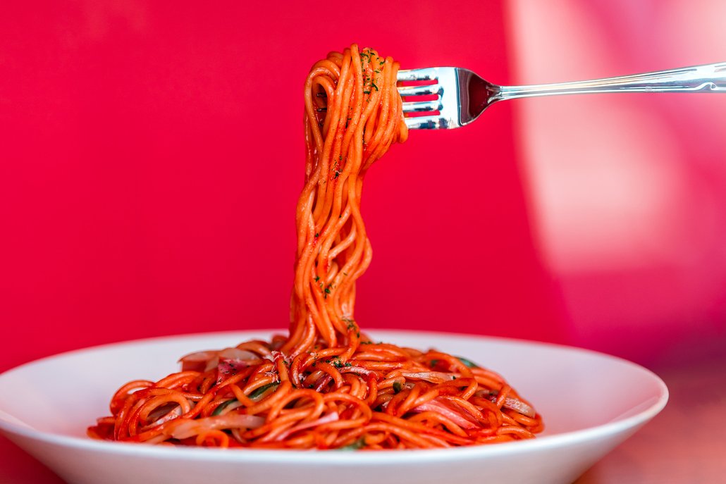 Špagety patří mezi Saudkova nejoblíbenější jídla