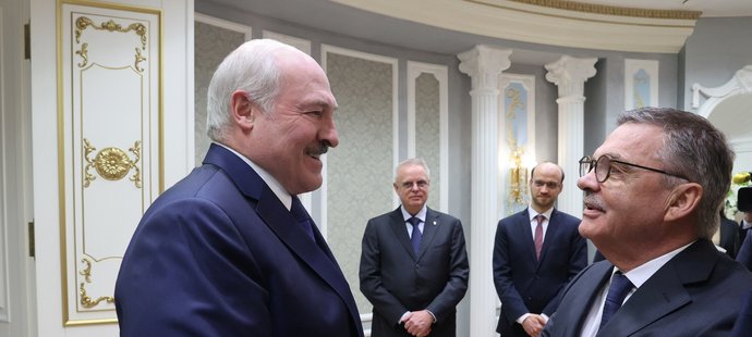 Běloruský prezident Alexandr Lukašenko jednal s René Faselem