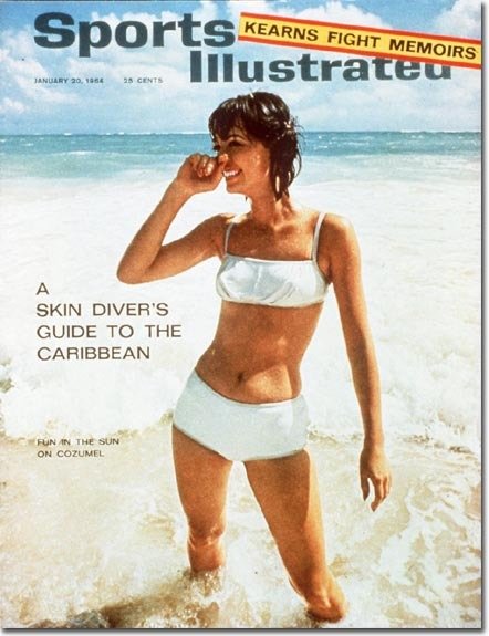 První číslo Sports Illustrated Swimsuit vyšlo v lednu 1964, byla na něm německá modelka Babette March.