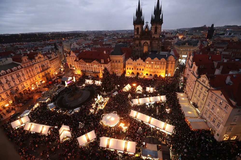 Vánoční trhy na Staroměstském náměstí v minulých letech