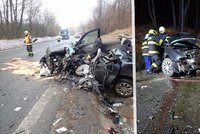 Vážná nehoda kamionu a automobilu u Starého Hrozenkova: Na místo musel letět vrtulník