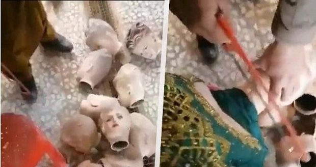 Tálibán bojuje proti modlám: Nechal uřezat hlavy všem figurínám