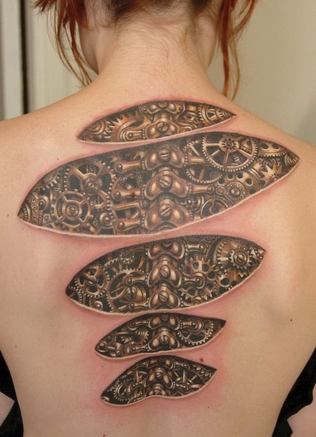 Tetováním můžete dosáhnout neuvěřitelných optických iluzí přímo na svém těle