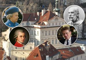 Before the Thun Palace became the seat of the British ambassadors, one of Wallenstein's assassins or Wolfgang Amadeus Mozart lived here.  Who else?