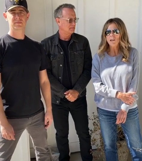 Colin Hanks s rodiči Tomem a Ritou