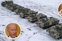 Ruská invaze: Biden troubí na poplach, s prezidentem Ukrajiny se však neshodl
