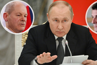 Putin chce znovu jednat o míru i vývozu obilí? Tohle řekl Macronovi a Scholzovi
