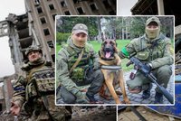 Ukrajinští vojáci se pochlubili novou posilou: Služebního psa Buckse Rusové ponechali osudu