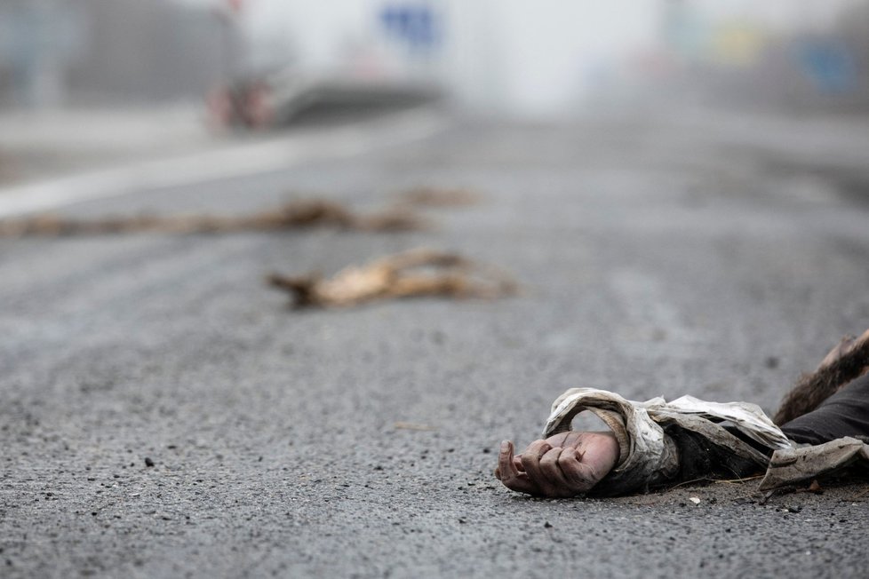 Válka na Ukrajině: Osvobozené ulice z kyjevské oblasti (2.4.2022)