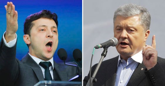 Ukrajinské volby jsou do finále. Volodymyr Zelenskyj a Petr Porošenko se v neděli utkají o post hlavy státu.