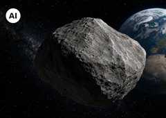 V dubnu 2029 se k Zemi přiblíží asteroid Apophis. Bude viditelný pouhým okem a hrozí mu srážka s kosmickým odpadem V dubnu 2029 se k Zemi přiblíží asteroid Apophis. Bude viditelný pouhým okem a hrozí mu srážka s kosmickým odpadem