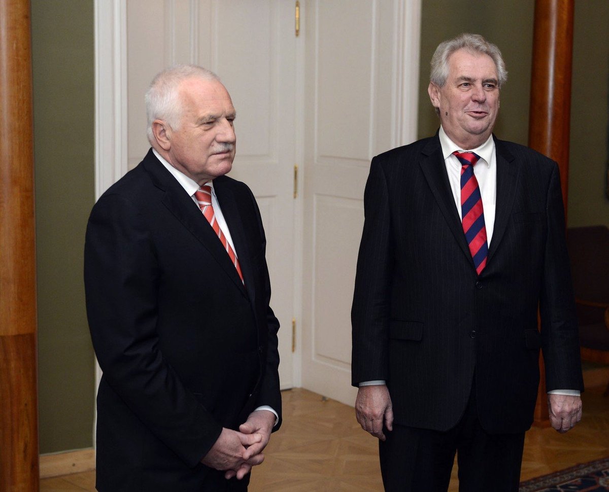 Václav Klaus a Miloš Zeman v roce 2003