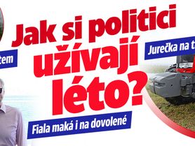 Válek s vnoučetem, Fiala v Chorvatsku, Jurečka na traktoru: Jak si léto užívají politici?