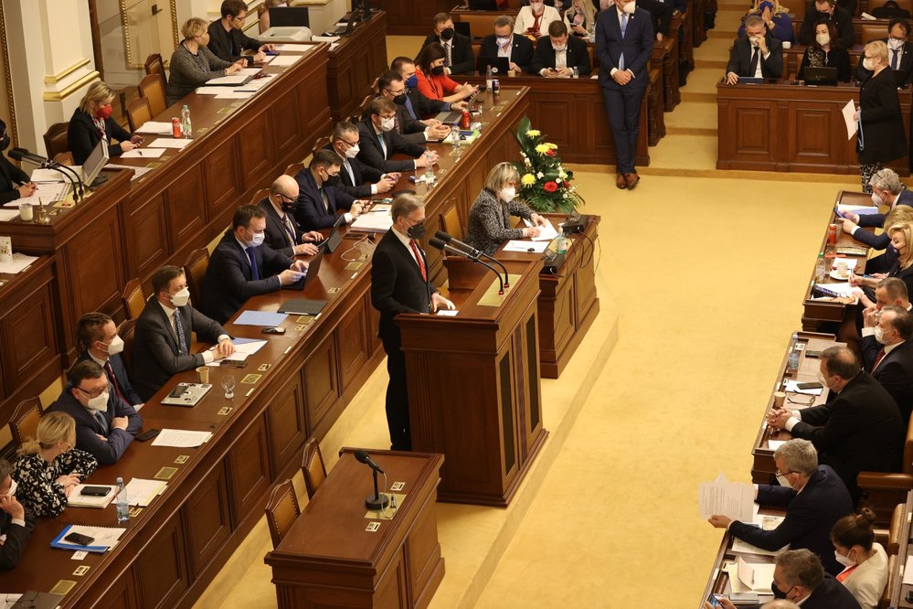 Jednání Sněmovny o vyslovení důvěry vládě. (13.1.2022)