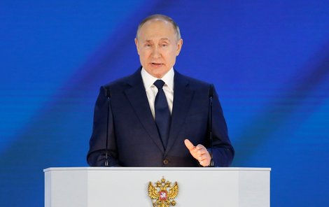 Projev ruského prezidenta Vladimira Putina (21.4.2021)