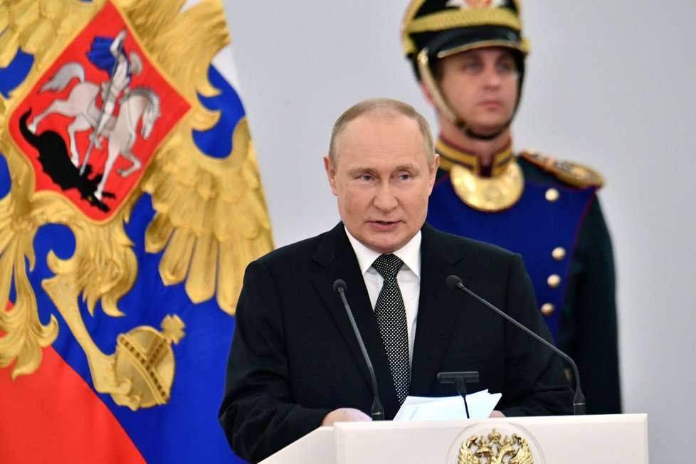 Vladimir Putin při projevu ke Dni Ruska (12.6.2022)