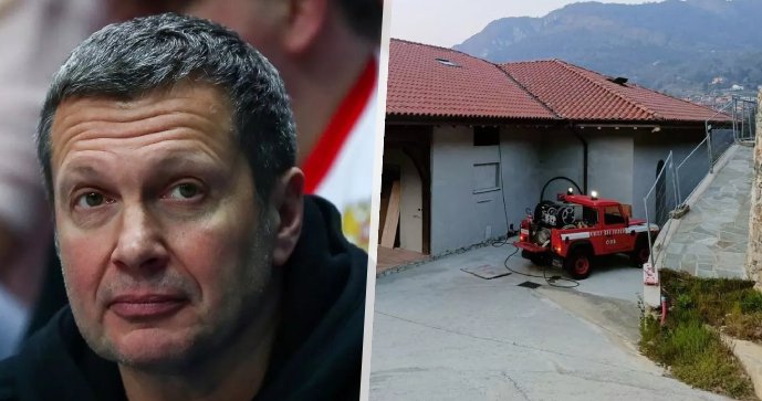 Guerra in Ucraina: la Russia V. Solovyov ha dato fuoco a una villa in Italia!