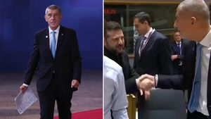 Zelenskyj se na summitu v Bruselu objímal s lídry. Babišovi podal jen ruku Zelenskyj se na summitu v Bruselu objímal s lídry. Babišovi podal jen ruku