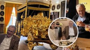 Zeman slavil 82. narozeniny: Burčák, obří kremrole, Zlatý kočár i oslava na Hluboké Zeman slavil 82. narozeniny: Burčák, obří kremrole, Zlatý kočár i oslava na Hluboké